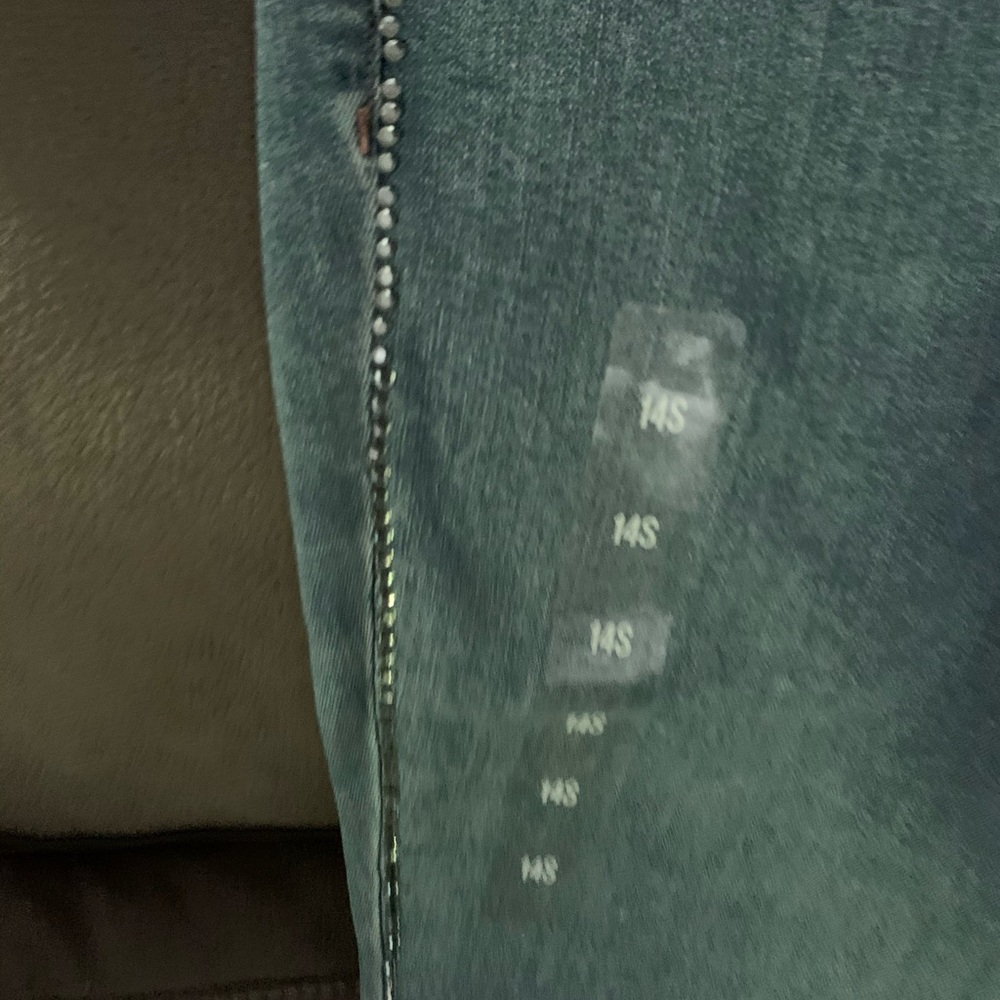 Express High Rise Rhinestone Ankle Jeans - Picture 2 of 4
